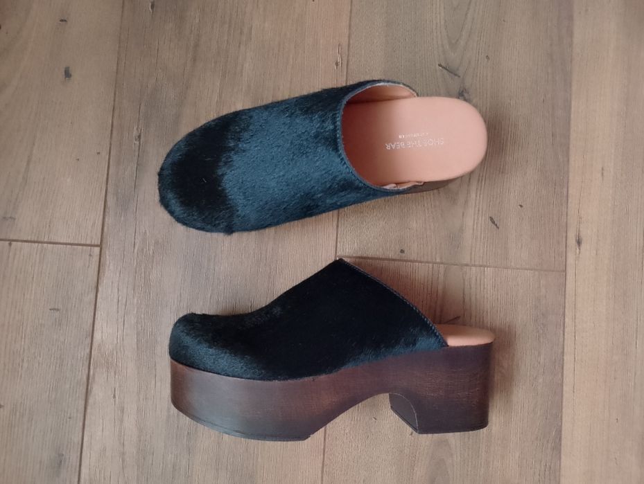 Saboți piele naturala de vițel