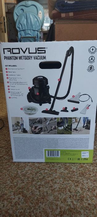 Прахосмукачка за мокро и сухо почистване Rovus