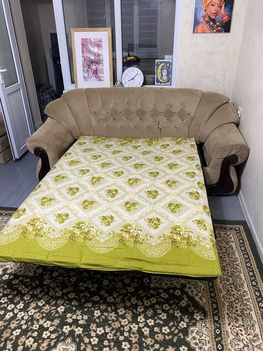 Диван и диван раскладушка + матрасы