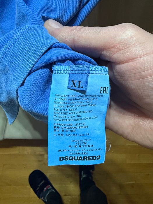 Dsquared 2 оригинална мъжка тениска, размер XL