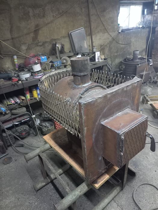 печь для гаража  бани буржуйка