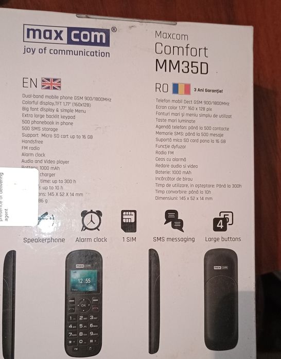 Telefon mobil Maxcom Comfort CMM35D