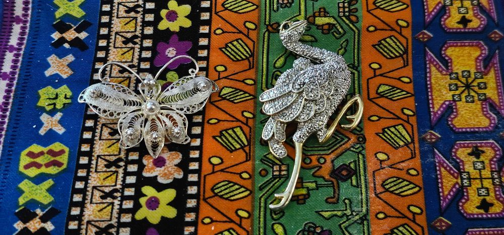 bijuterie fluturas filigran brosa + cadou bonus