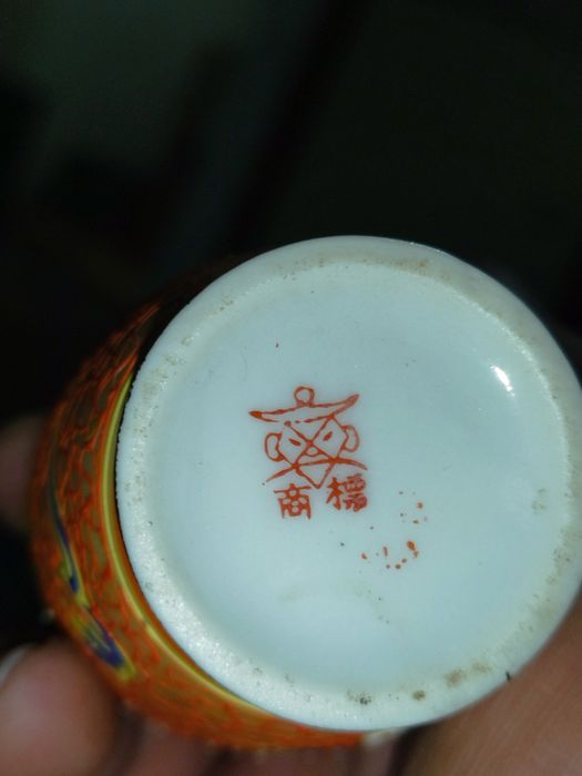 Японски вази ръчно рисувани