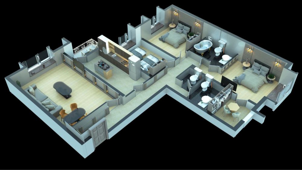 СРОЧНО продам 4 комн квартира, новостройка, Чинабад, ЖК High Town City