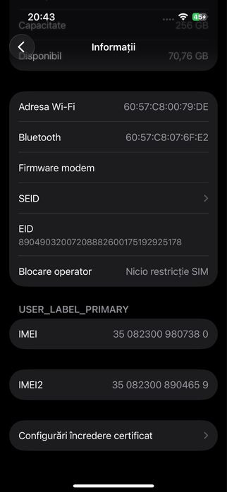 Vand iphone 15pro defect