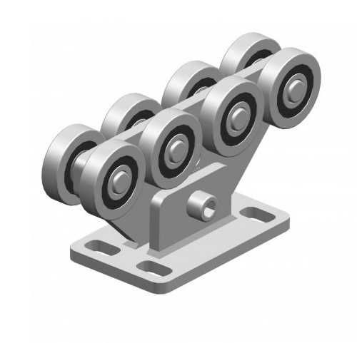 Carucior cu 8 role pentru porti autoportante Kano 11/8/F, sina C65