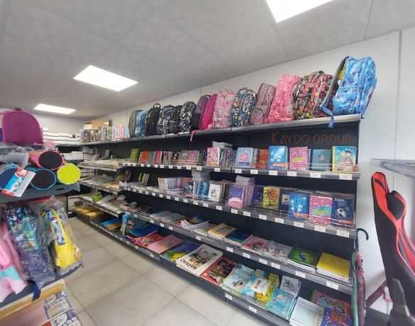 Метални крайстенни и островни стелажи за архив и книжарница тъмно сив