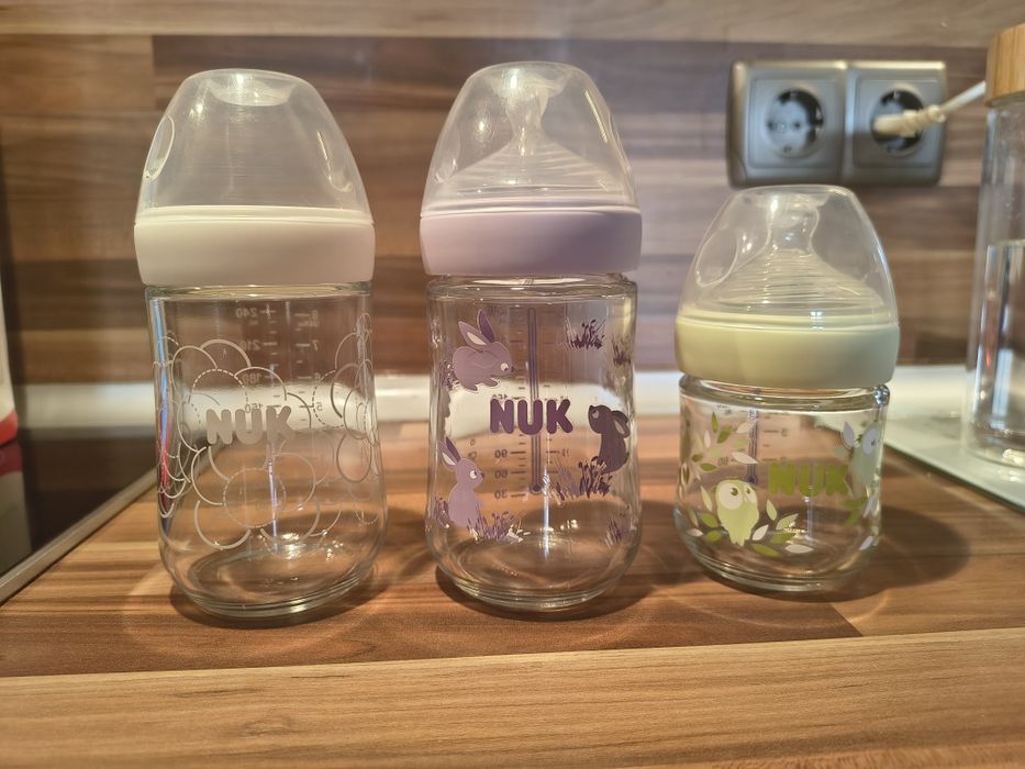 Стъклени шишета Nuk
