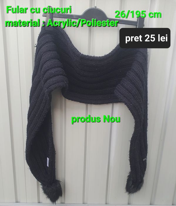 Fular dama cu ciucuri