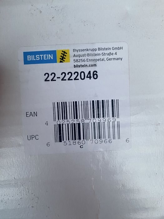 Billstein - предни газови амортисьори и тампони KYB