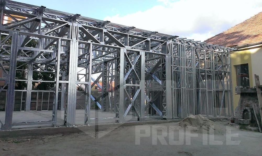 Structura metalica pentru casa de 70 mp de la 9800 euro+TVA