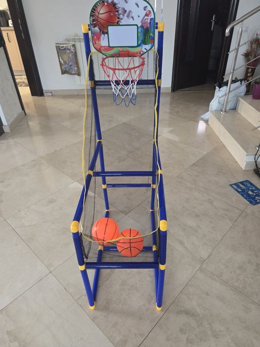 Vand cos baschet copii, 122cm înălțime + 2 mingii