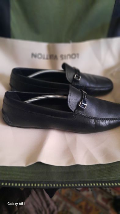 Черные Макасины PRADA КОЖА