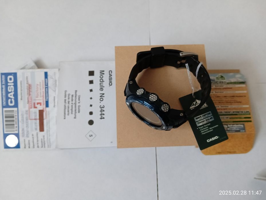 Часы Кварцевые CASIO ProTrek PRW-3100YB-1ER пластик, сталь