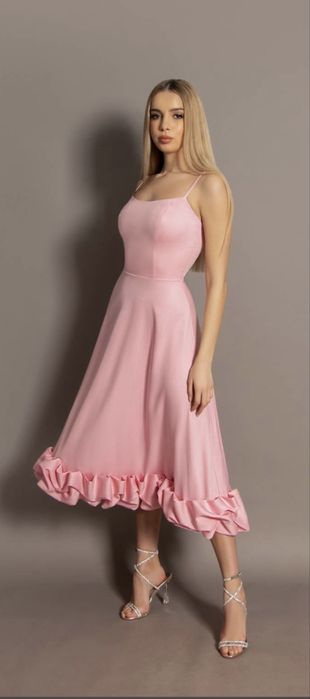 Rochie eleganta roz M