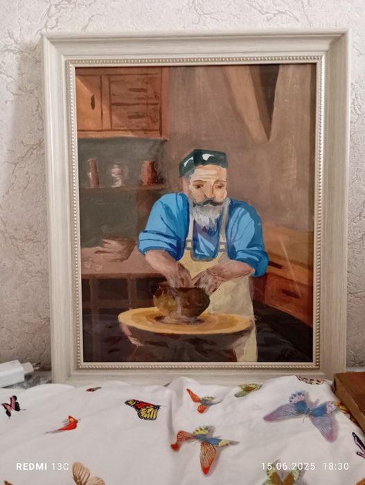 Рисунок дедушки - гончарника