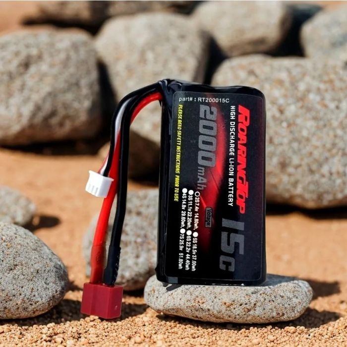 Батерии RoaringTop 2000 mAh 15C (2 бр.) + USB зарядно