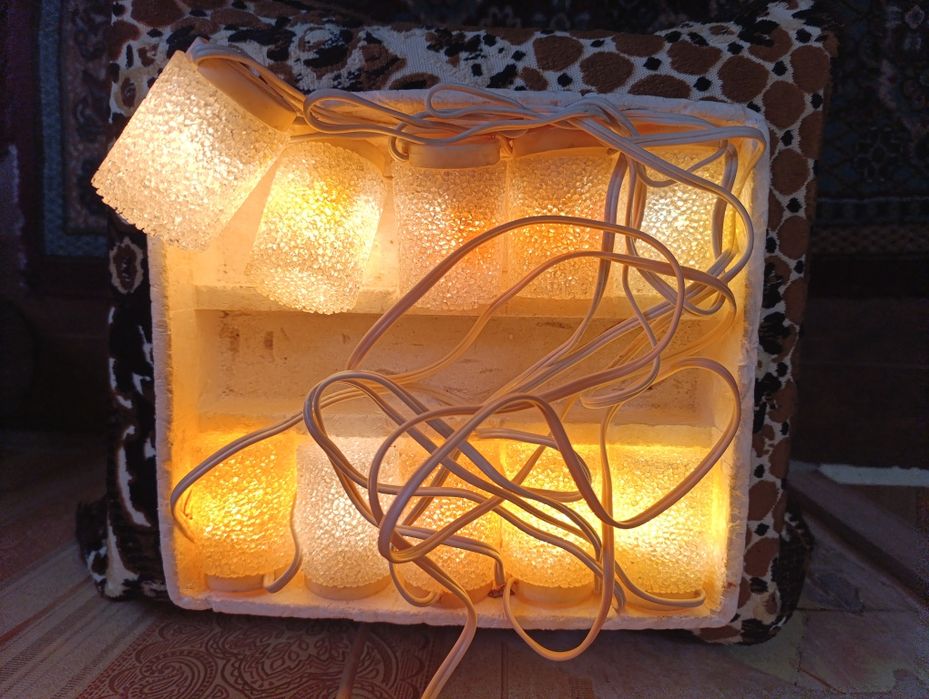 Новогодние гирлянды , игрушки , дед Морозы , снегурочки СССР