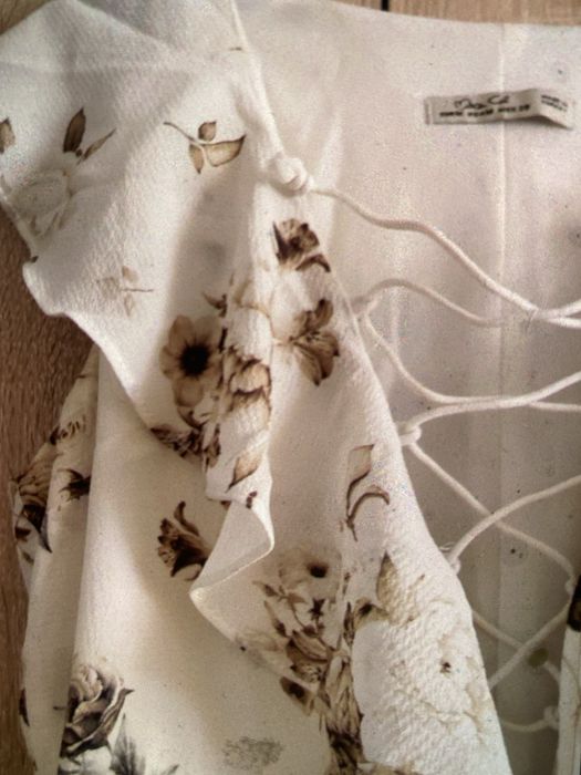 Rochita din matase, imprimata, marimea 42