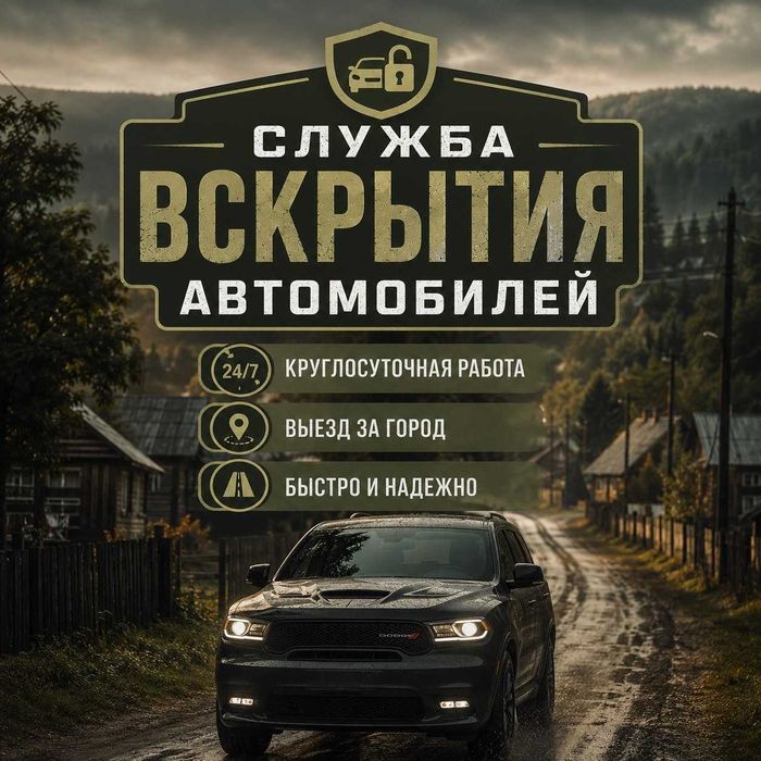Открыть машину, замок - вскрытие авто, квартир, капота, багажник