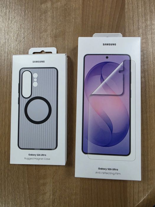 Оригинальные защищенный чехол и защитную пленку Samsung S26 Ultra
