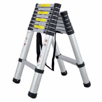 Scara telescopica combi, 2 tronsoane, aluminiu, 2,6 m, Noua
