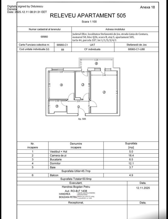 Apartament de vanzare 2 camere Cosmopolis