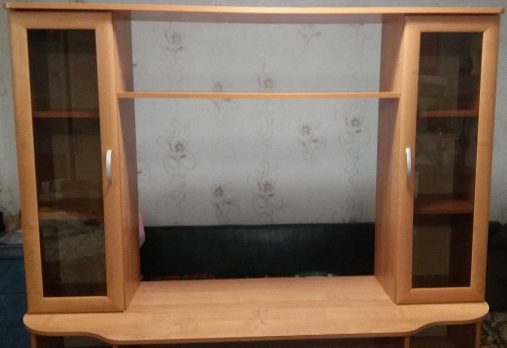 Нова холна секция за ТВ. Плътно ПДЧ 16мм, Череша.