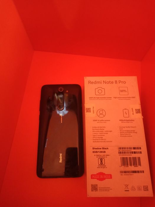 Redmi not,8 pro 6 + 128 Gb 2ta bor