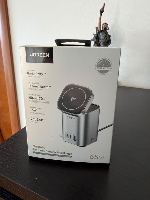 Incarcator UGREEN 65W 4in1 Desktop Fast Charger X555, 2xUSB C, 1XUSB A