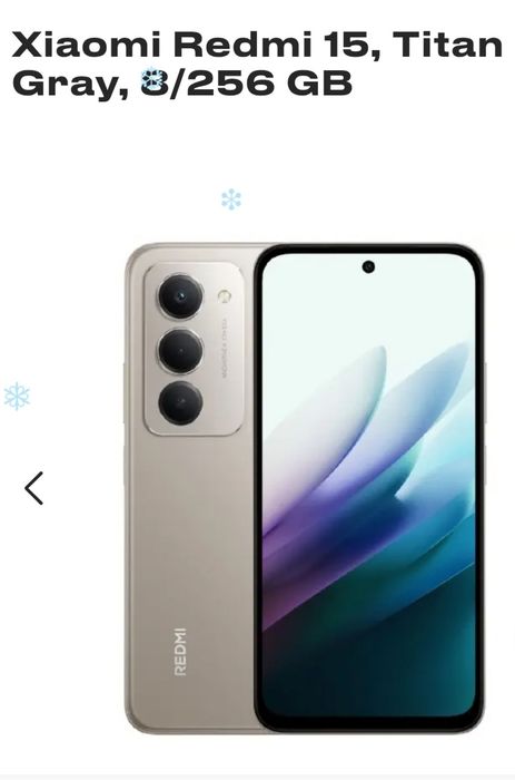 Redmi 15 256 GB hotira hali 15 kun boʻldi yangi