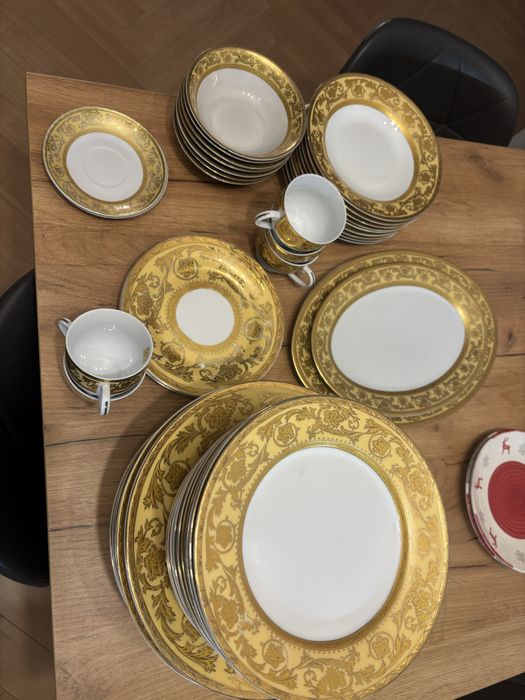 посуда сервис золото
