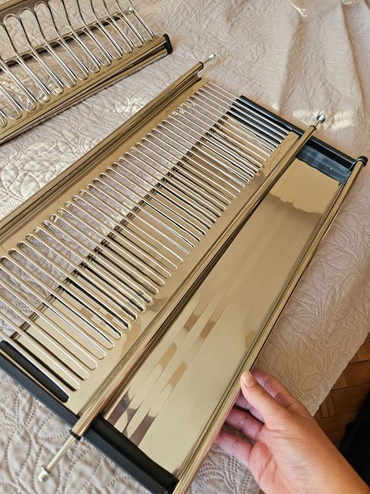 Чисто нов неизползван сушилник inox две нива за вграждане