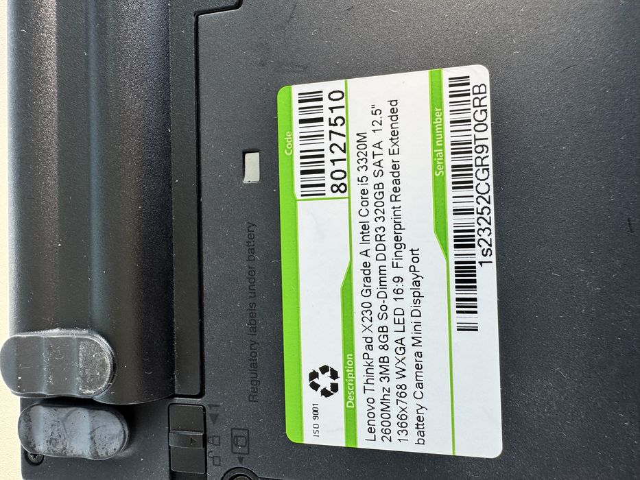 Lenovo ThinkPad X230 i5 8 RAM 320 GB