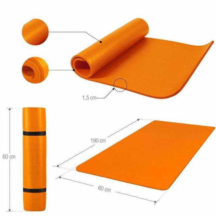 Saltea Yoga Gorilla Sports 190 x 60 x 1,5 cm