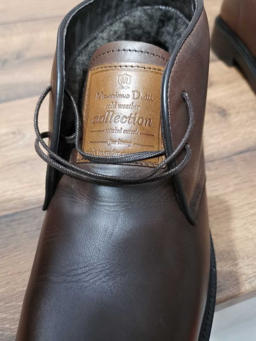 Ghete piele naturala casual elegante massimo dutti 38