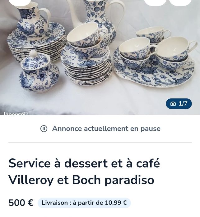 Set pentru ceai vintage ! Villeroy & Boch Paradiso