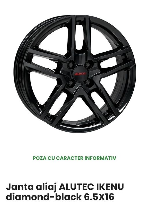 Vând/ Schimb 4 jante de aliaj Renault Dacia Kia Hyundai etc 4x100 R16 (6,5Jx16 ET 46 CB 63.3) cu 4 cauciucuri iarnă Hankook