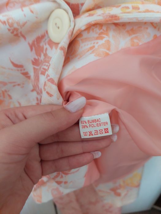 Costum damă elegant Moda Aliss măr. 44 – aproape nou | Sacou + pantaloni | CADOU eșarfă din mătase