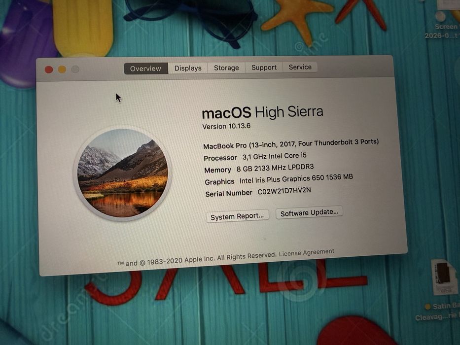 MacBook Pro (13-inch, 2017,Four Thunderbolt 3 Ports)