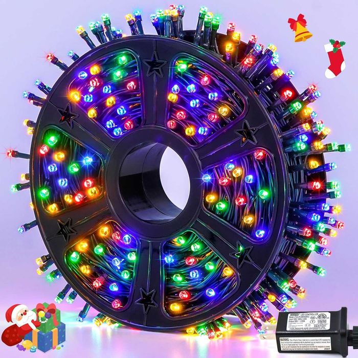 100 метра коледни лампички многоцветна светлина, 480 лампи, 3360 диода