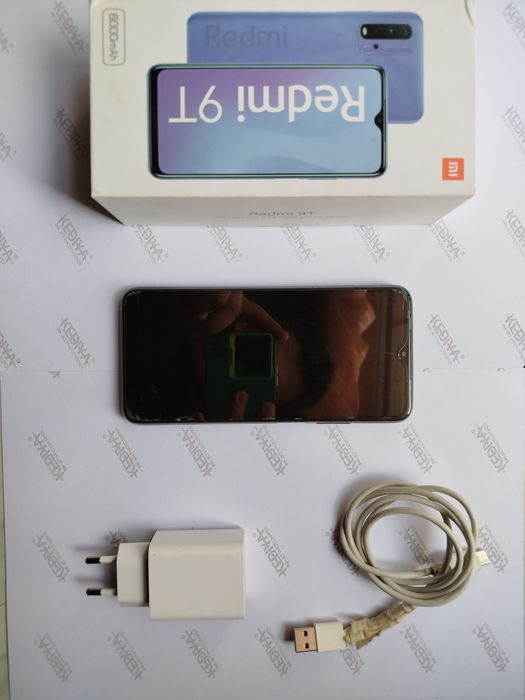 RED MI 9 T 128/4 6000 Amp dakument karobkasi bor