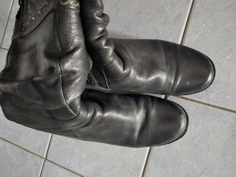 Женские кожаные сапоги натур.кожа, натур.мех.Размер 38Зима