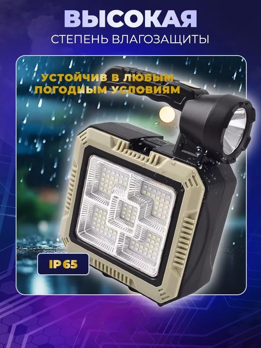 Ручной фонарь прожектор с набором инструментов,Powerbank