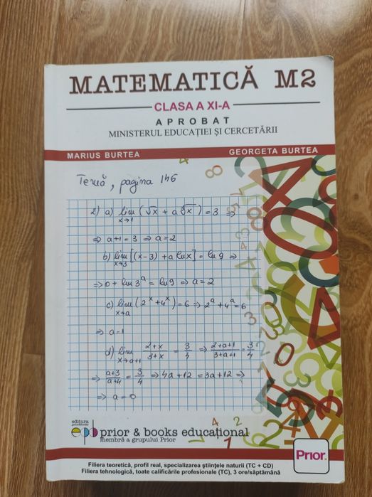 Manuale matematica/ pregătire bacalaureat
