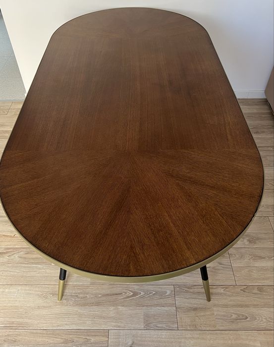 Masa dining din lemn si metal 90x180 cm Denise Quiet Object