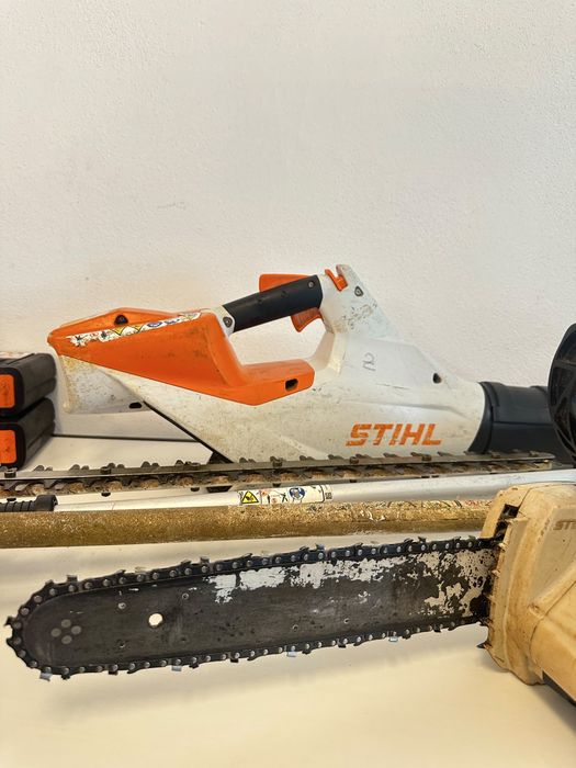 Lot scule STIHL profesionale acumulator AP300S drujba suflanta motocoasa