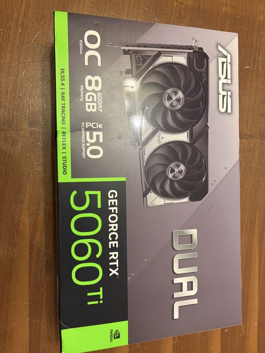 Placa Video ASUS DUAL RTX 5060 Ti OC, 8GB GDDR7, garantie eMag