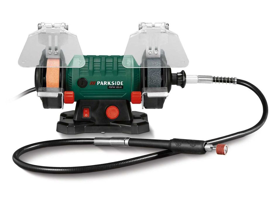 Polizor dublu PARKSIDE PDFW 120 B3 , 120 W, cu ax flexibil